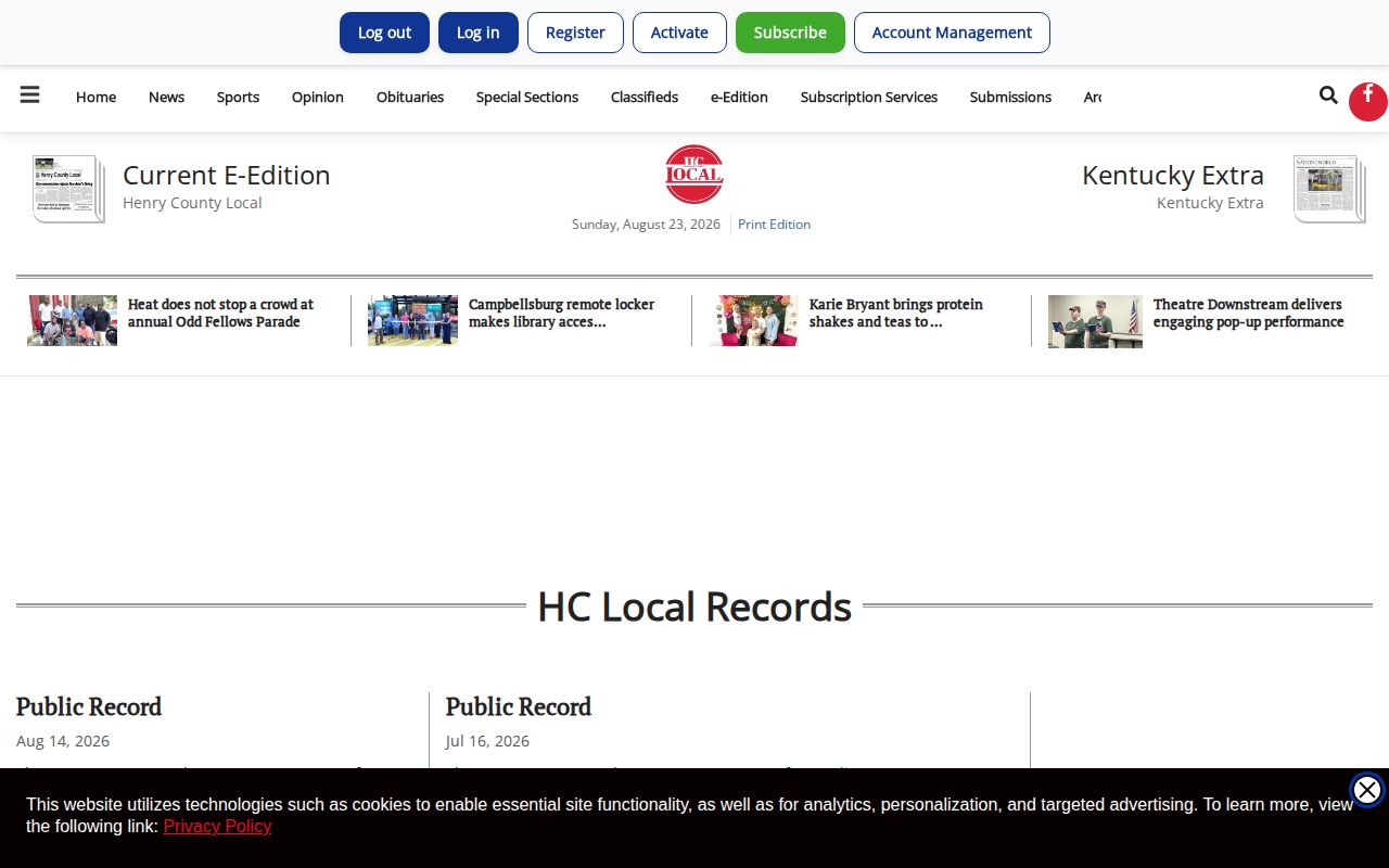 Henry County recent arrest public record news
