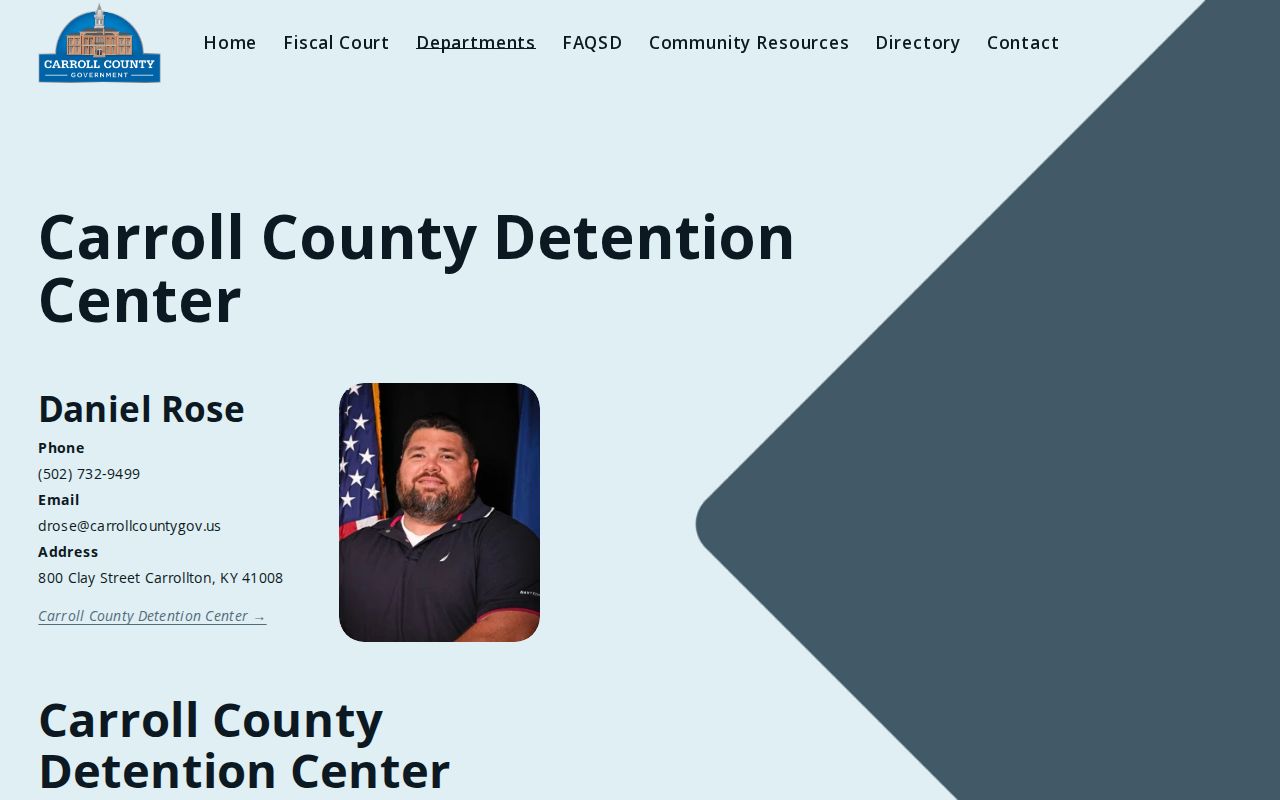 Carroll detention contact for Henry County booking confirmation