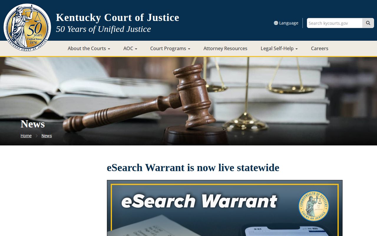 Kentucky eWarrant information for Henry County warrant checks